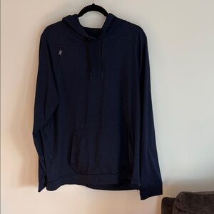 Rhône Navy Blue Performance Hoodie